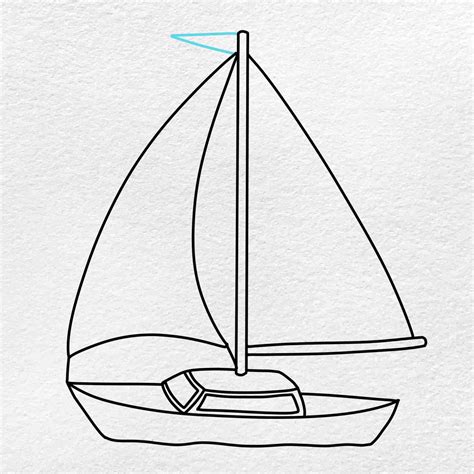 bote draw|How to Draw a Boat: Sailing Boat .